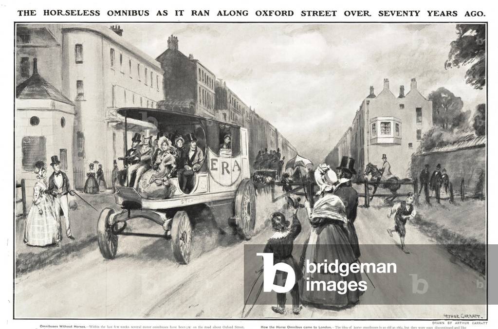 Horseless omnibus, 1890s