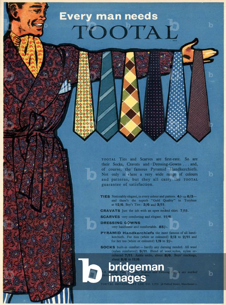 Tootal Magazine, advert, UK, 1950s