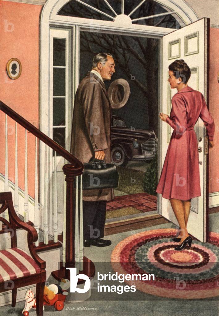 Doctors Insurance Magazine, advert (detail), USA, 1940s