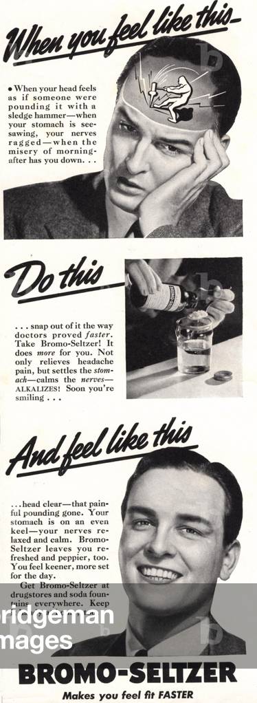 Bromo seltzer, 1950s (print)
