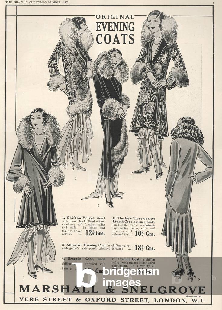 Marshall and Snelgrove Magazine, advert, UK, 1920s