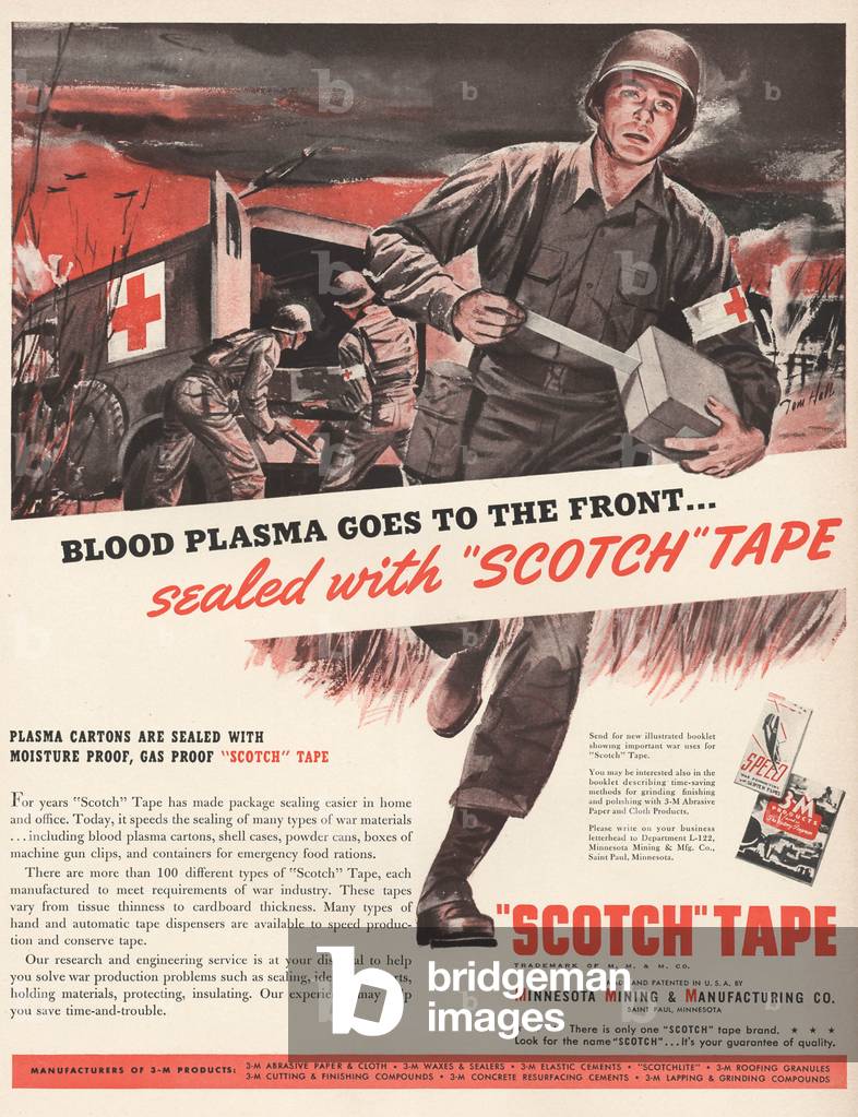 Scotch Tape Magazine, advert, USA, 1940s