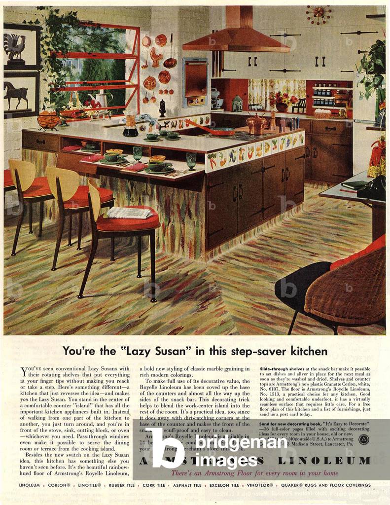 Armstrong's Magazine Advert, USA, 1950s