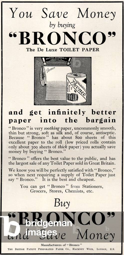 Bronco Magazine, advert, UK, 1920s