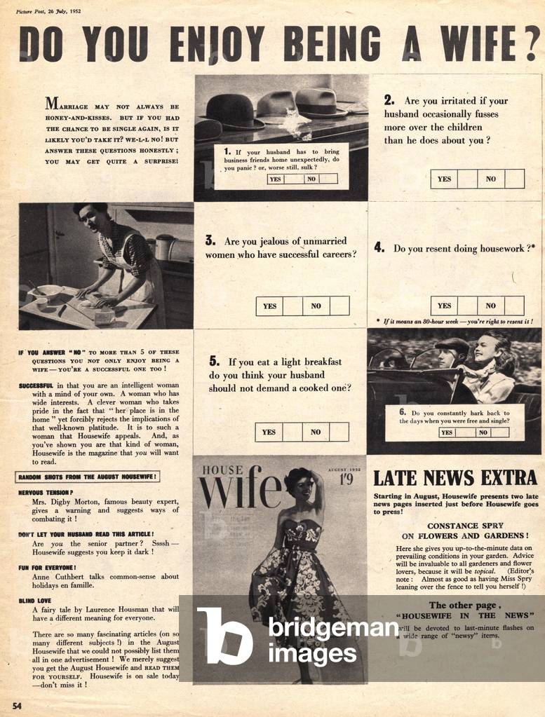 Questionnaires, 1950s (print)