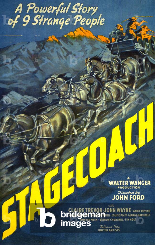 Stagecoach Film Poster, USA, 1930s