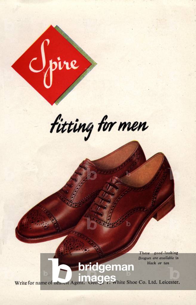 Spire Shoes Magazine, advert, UK, 1940s