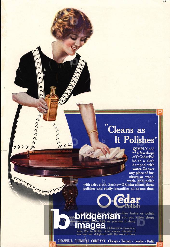 O-Cedar Magazine, advert, USA, 1910s