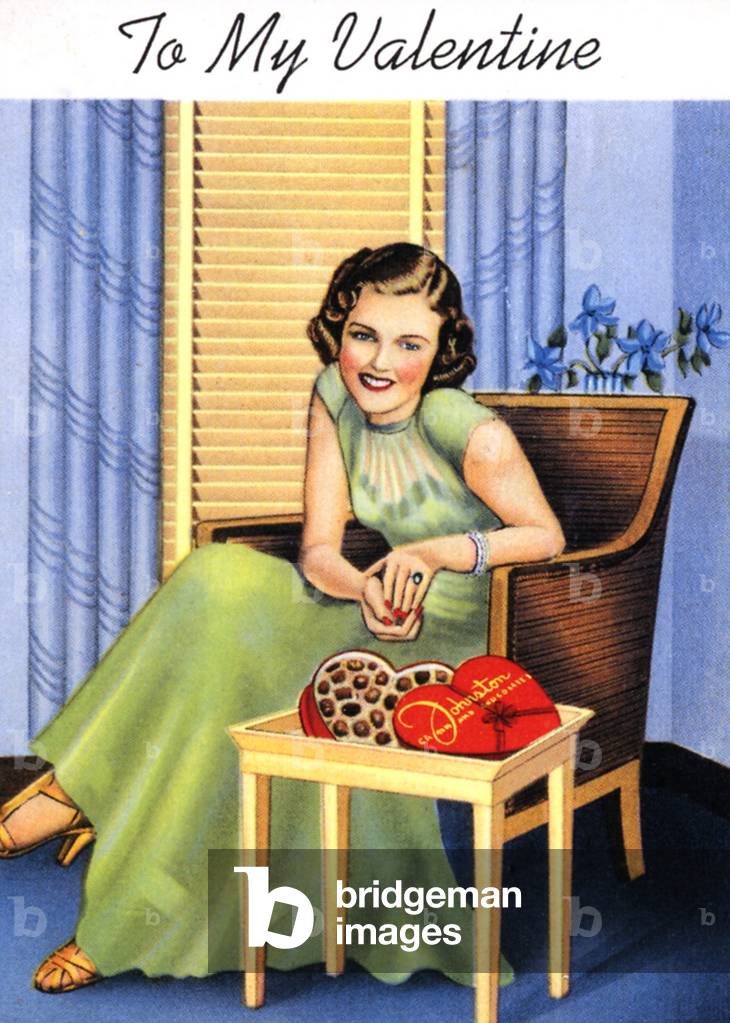 Valentine's Greetings Card, UK, 1920s