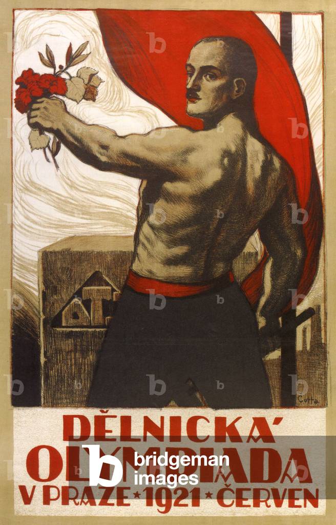 Republic Olympic Games Poster, Czech, 1920s