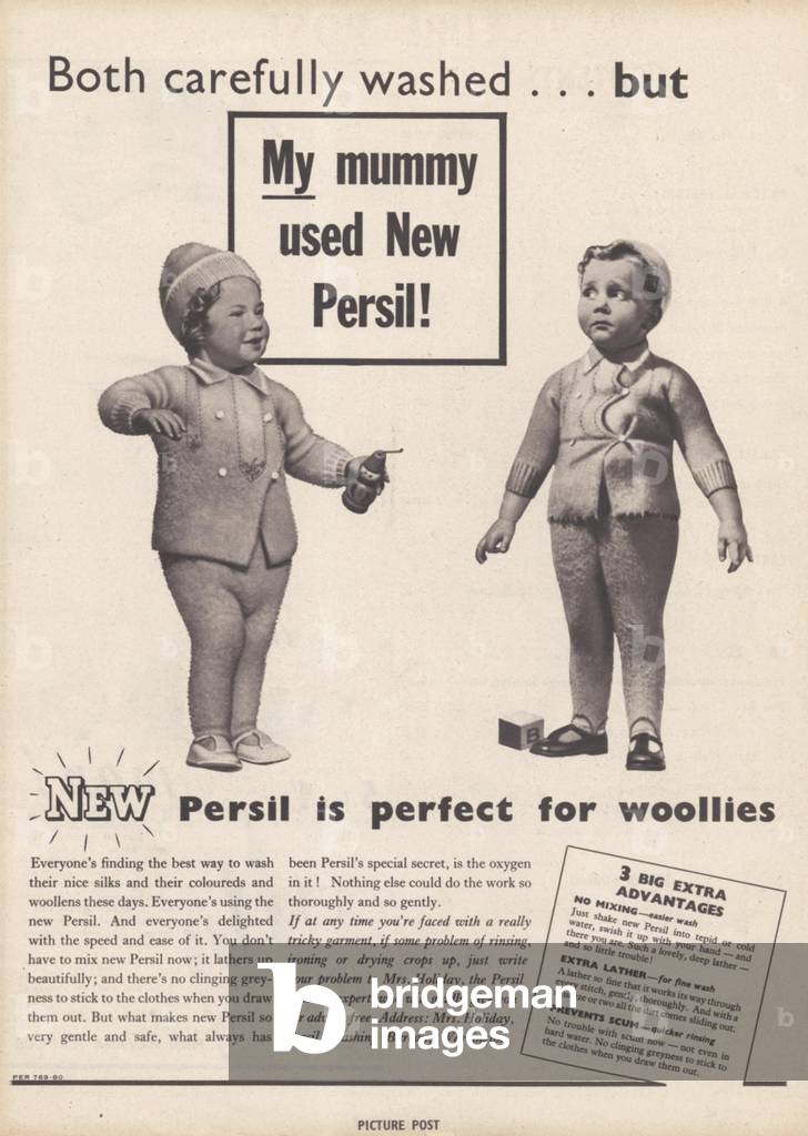 Persil Magazine, advert, UK, 1940s