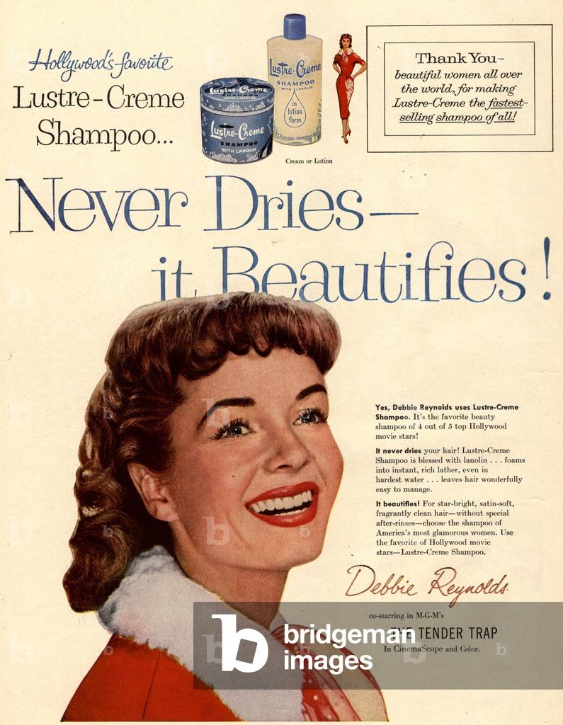 Lustre-Creme Magazine, advert, USA, 1950s