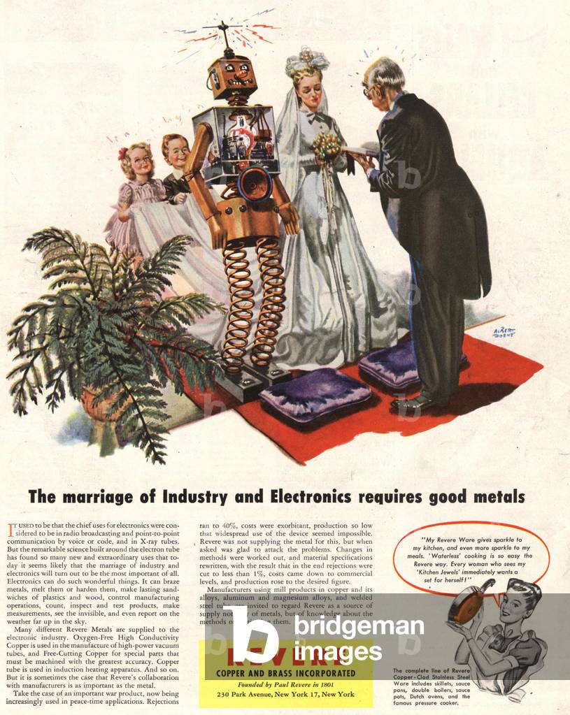 Revere Robots Magazine, advert, USA, 1945