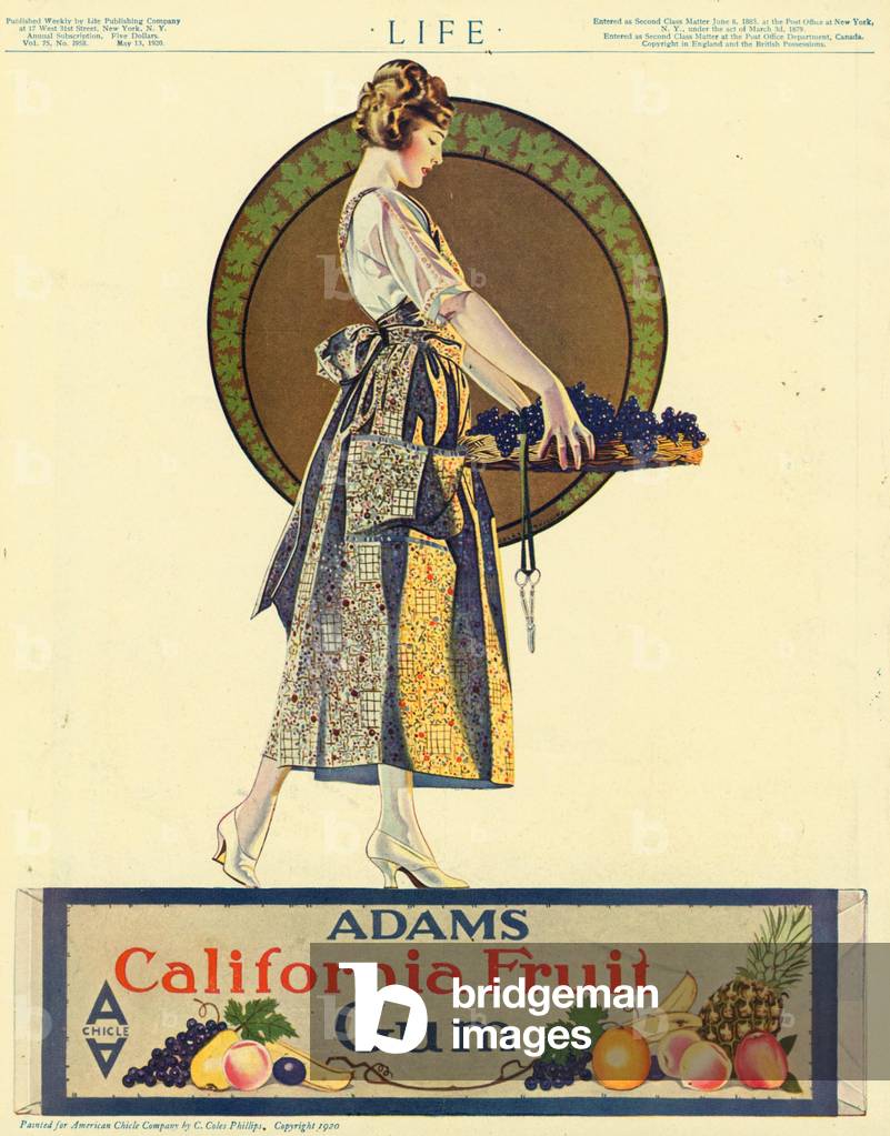 Chewing gum Adams, 1920s