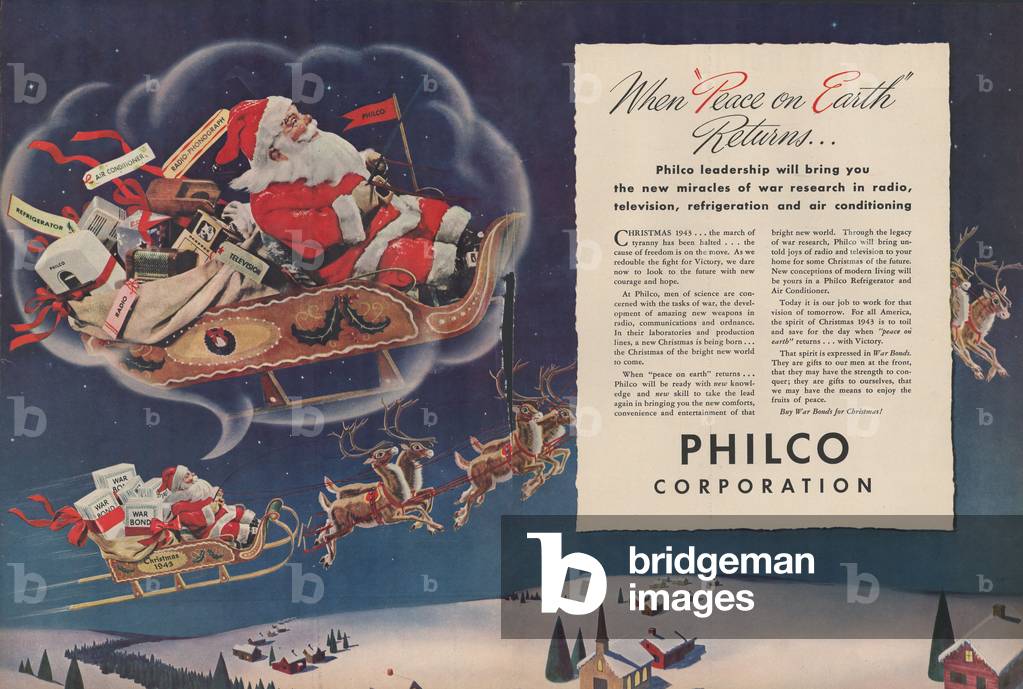 Philco Magazine, advert, USA, 1940s
