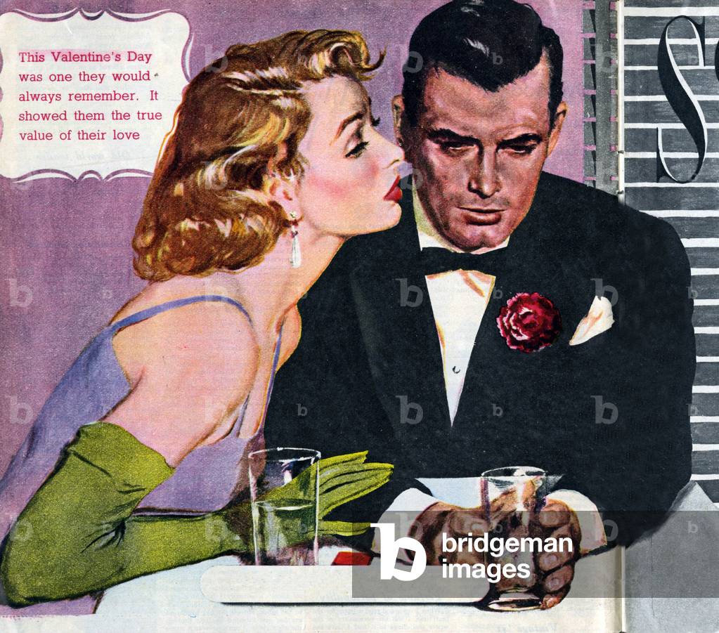 Romance Magazine Plate, UK, 1950s