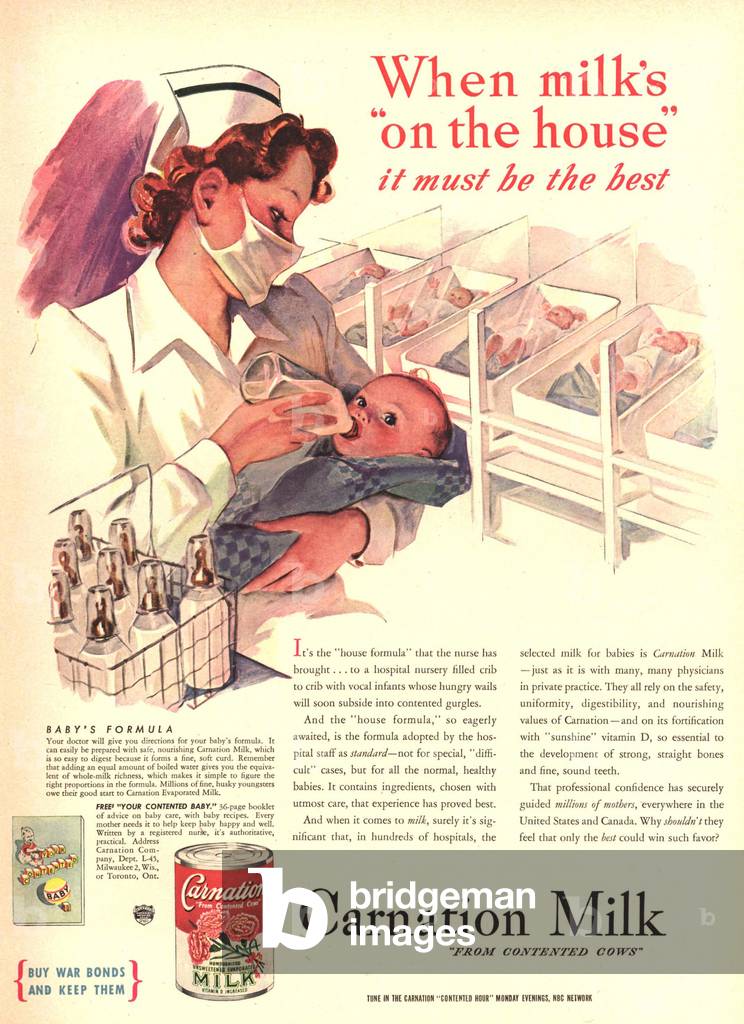 Carnation Magazine, advert, USA, 1940s