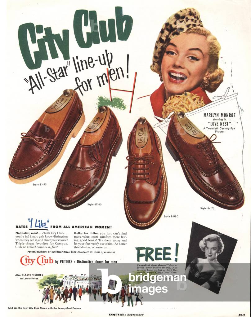 City Club Magazine, advert, USA, 1951