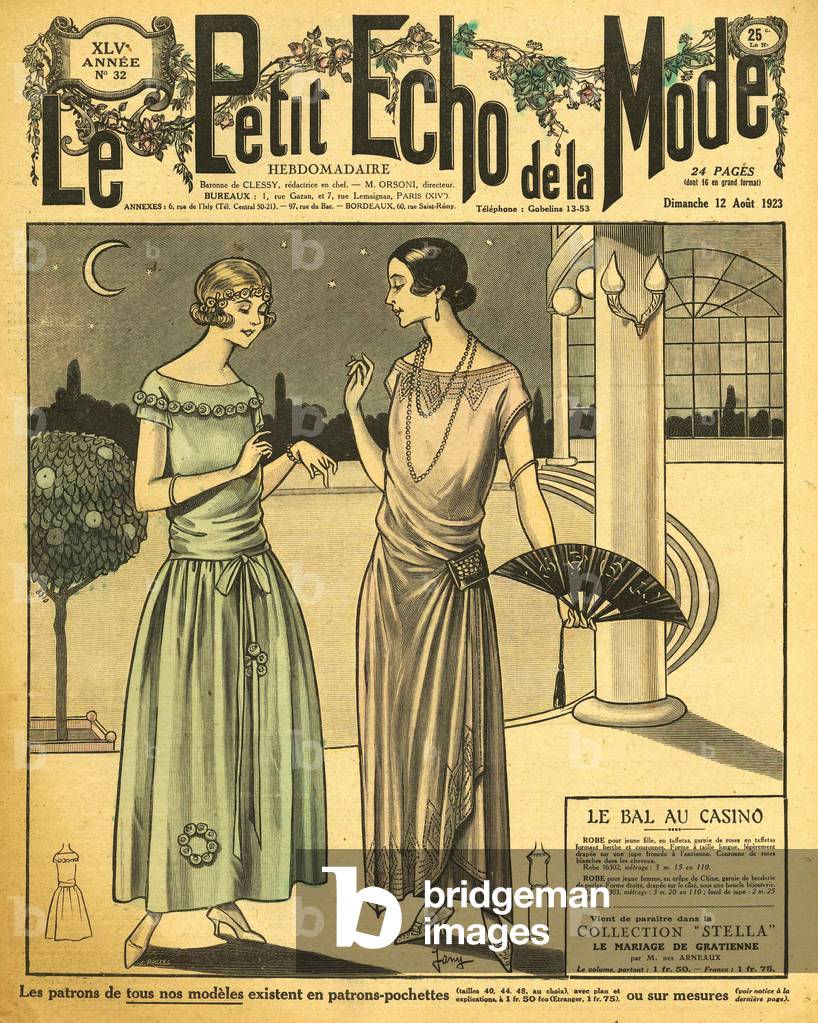 Le Petit Echo de le Mode Magazine Cover, France, 1920s