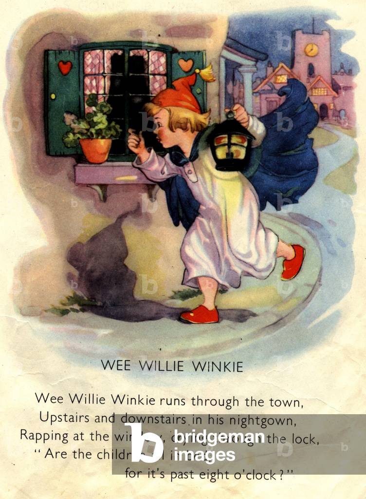 Wee Willie Winkie Book Plate, UK, 1950s
