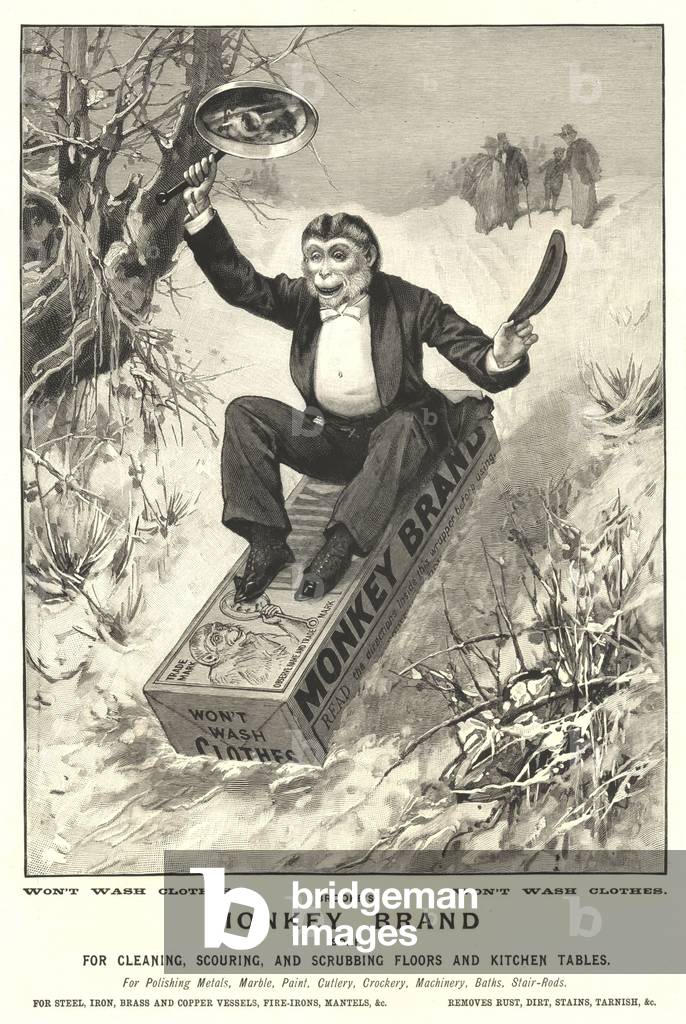 Monkey Brand Magazine, advert, UK, 1890s