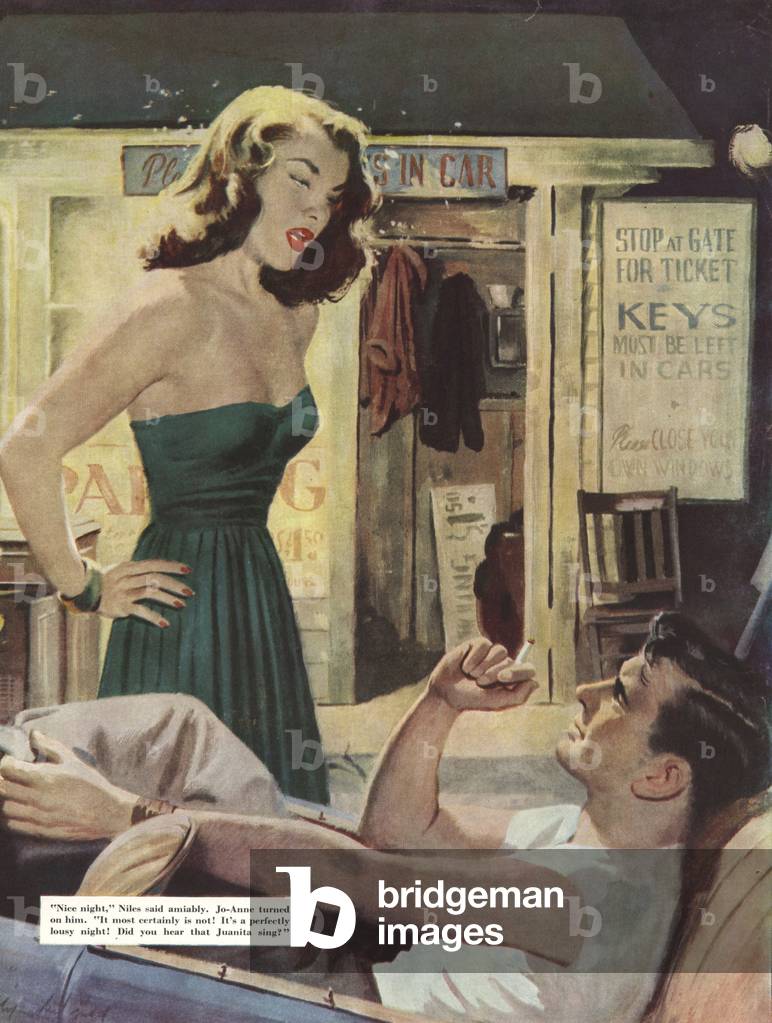 Angry Woman, Magazine Plate, USA, 1950s