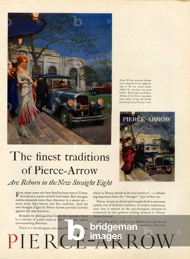 Pierce-Arrow Magazine, advert, USA, 1920s