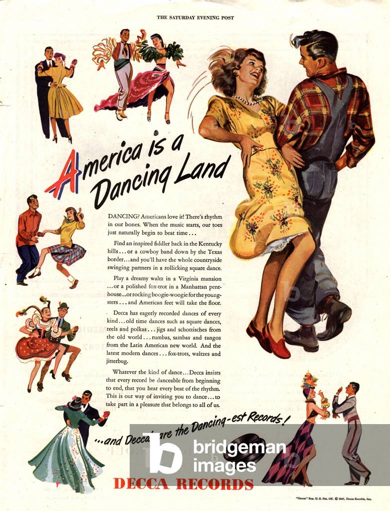 Decca Records Magazine, advert, USA, 1940s