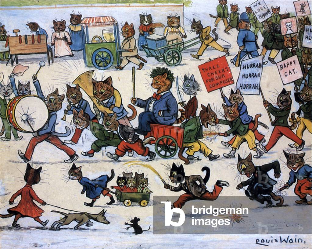 Cats Book Plate, UK, 1890s