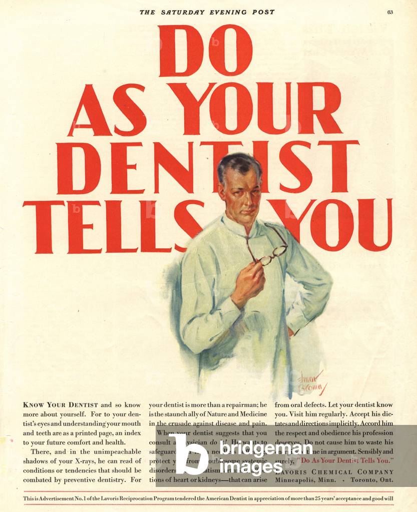 Lavoris Magazine, advert, USA, 1920s