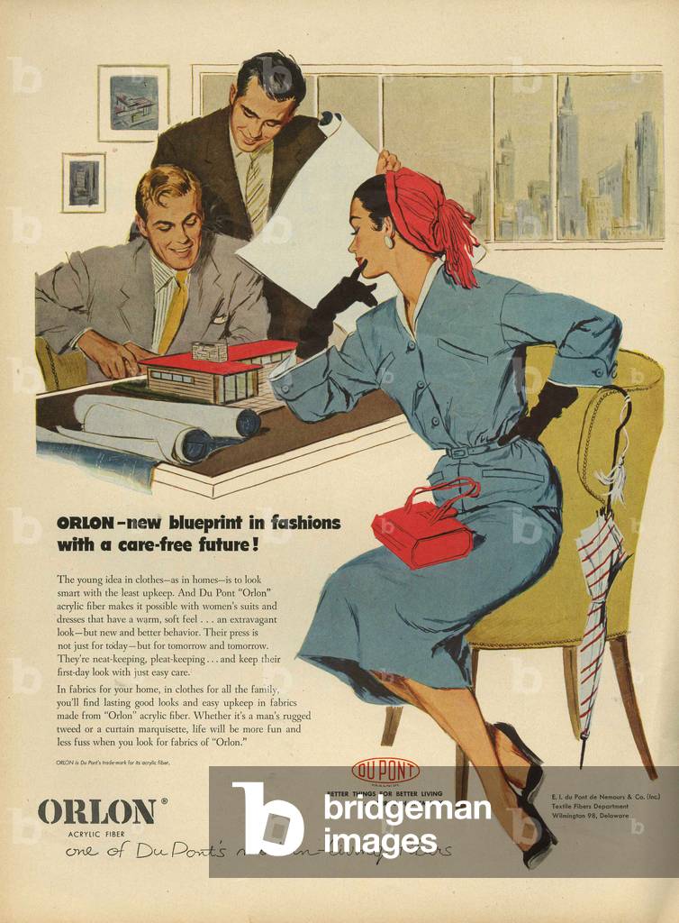 Orlon Magazine, advert, UK, 1950s