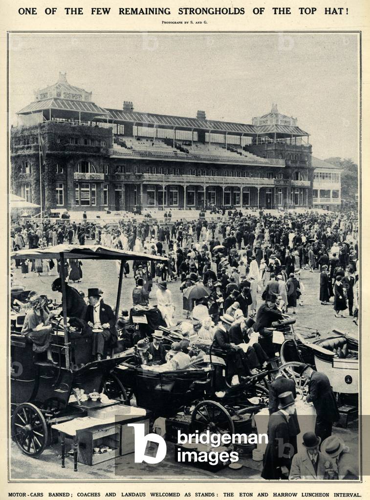 Eton and Harrow Cricket Magazine Plate, UK, 1920s