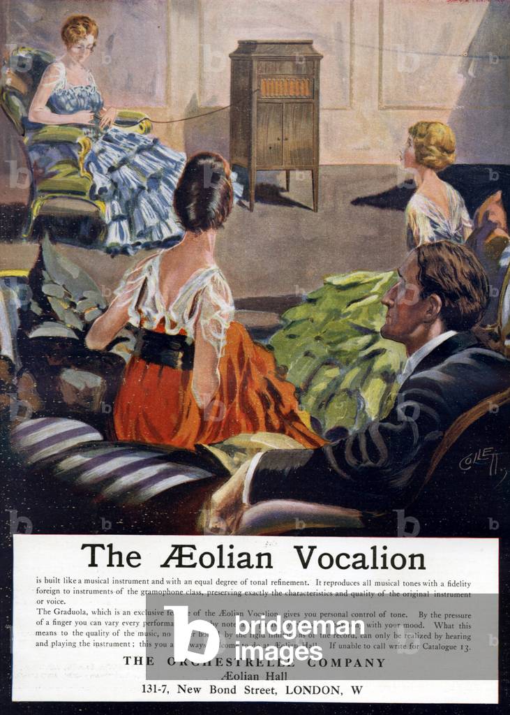 1910s UK The Orchestrelle Company Magazine Advert, 1910s