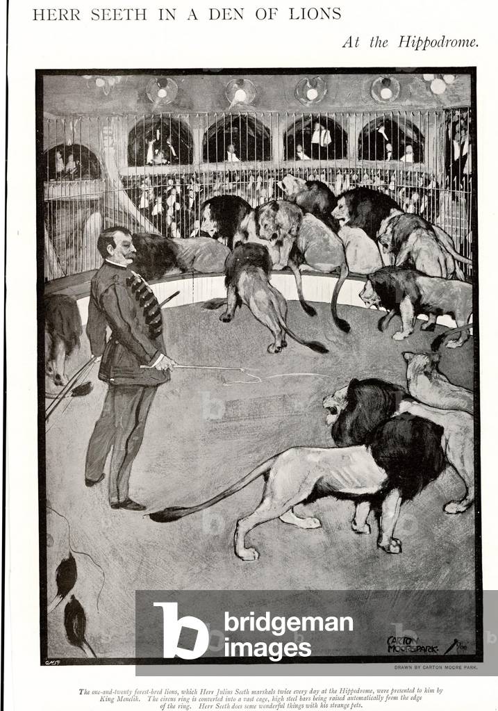 In The Lions Den Magazine Plate, UK, 1910s