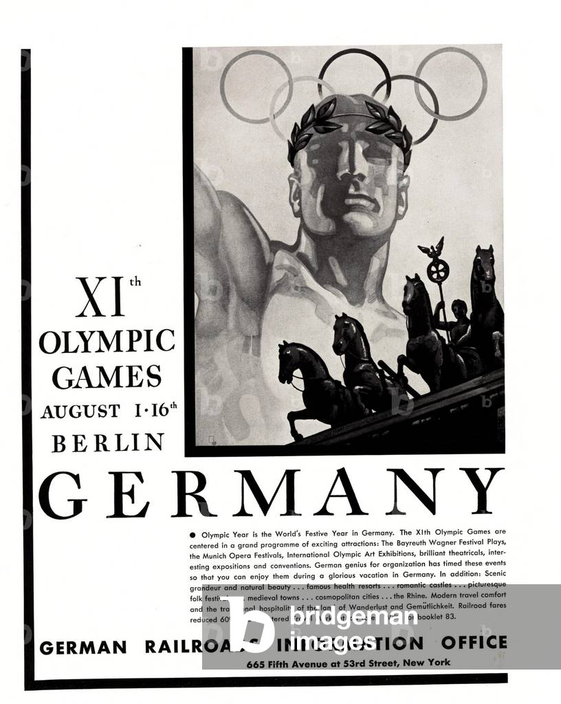 German Railroads Magazine, advert, USA, 1930s