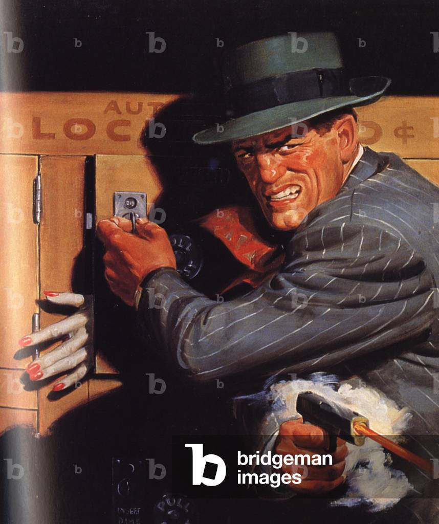 Illustration for Pulp magazine : Detectives tales, 1947 (print)