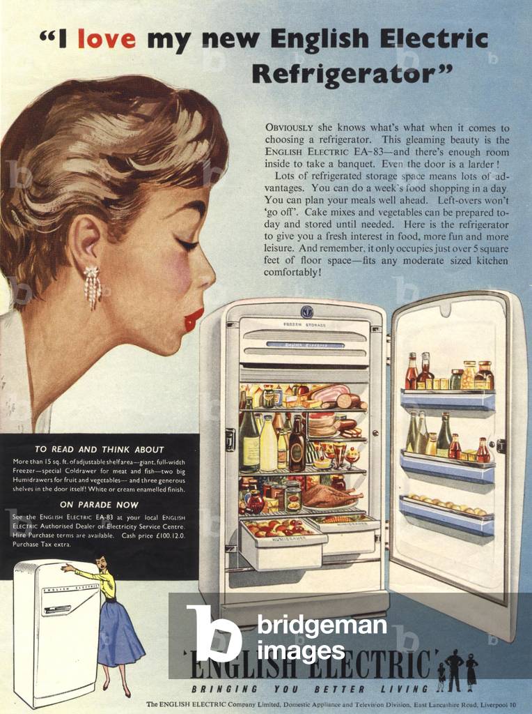 English Electric Magazine, advert, UK, 1950s