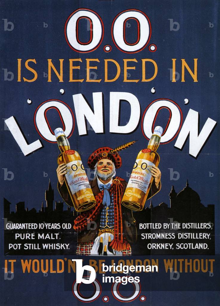O.O Whisky, Old Orkney Poster, UK, 1900s