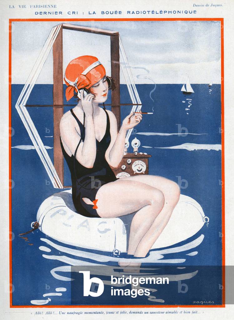 La Vie Parisienne Magazine Plate, France, 1920s (print)