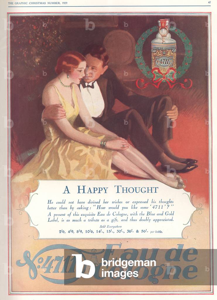 4711 Eau de Cologne Magazine, advert, UK, 1920s