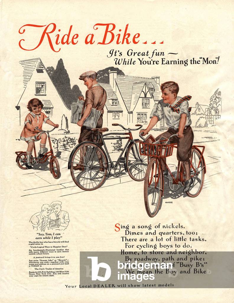 Cycles Trades Of America Magazine, advert, USA, 1920s