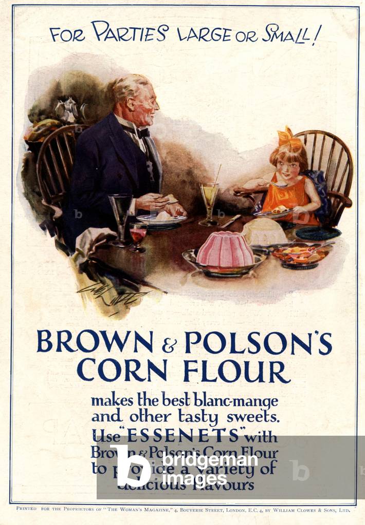 Brown and Polsons Magazine, advert, UK, 1920s
