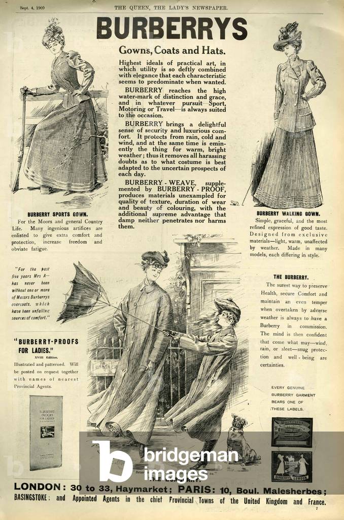 Burberry Magazine, advert, UK, 1900s