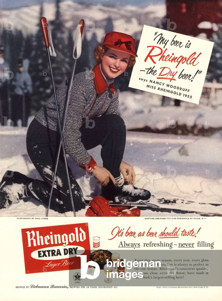 Rheingold Magazine, advert, USA, 1950s