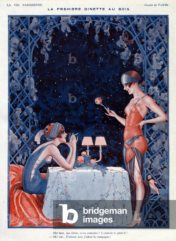 La Vie Parisienne Magazine Plate, France, 1920s (print)