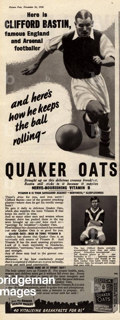Quaker Oats Magazine, advert, UK, 1930s