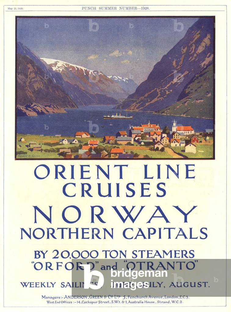 Orient Line Poster, UK, 1920s