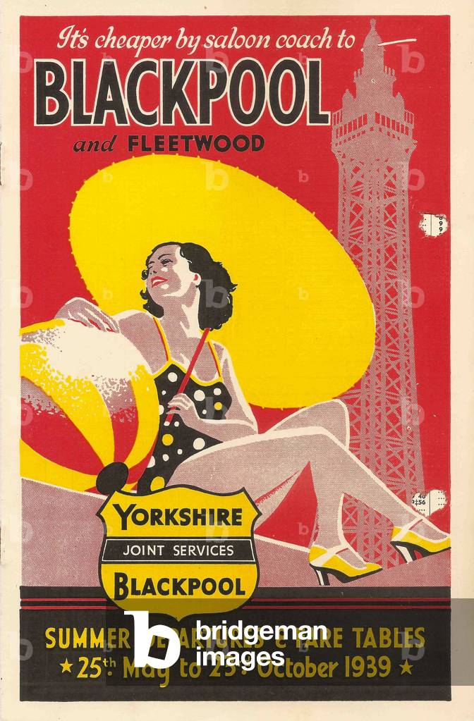 Blackpool Tower Poster, 1939 (print)