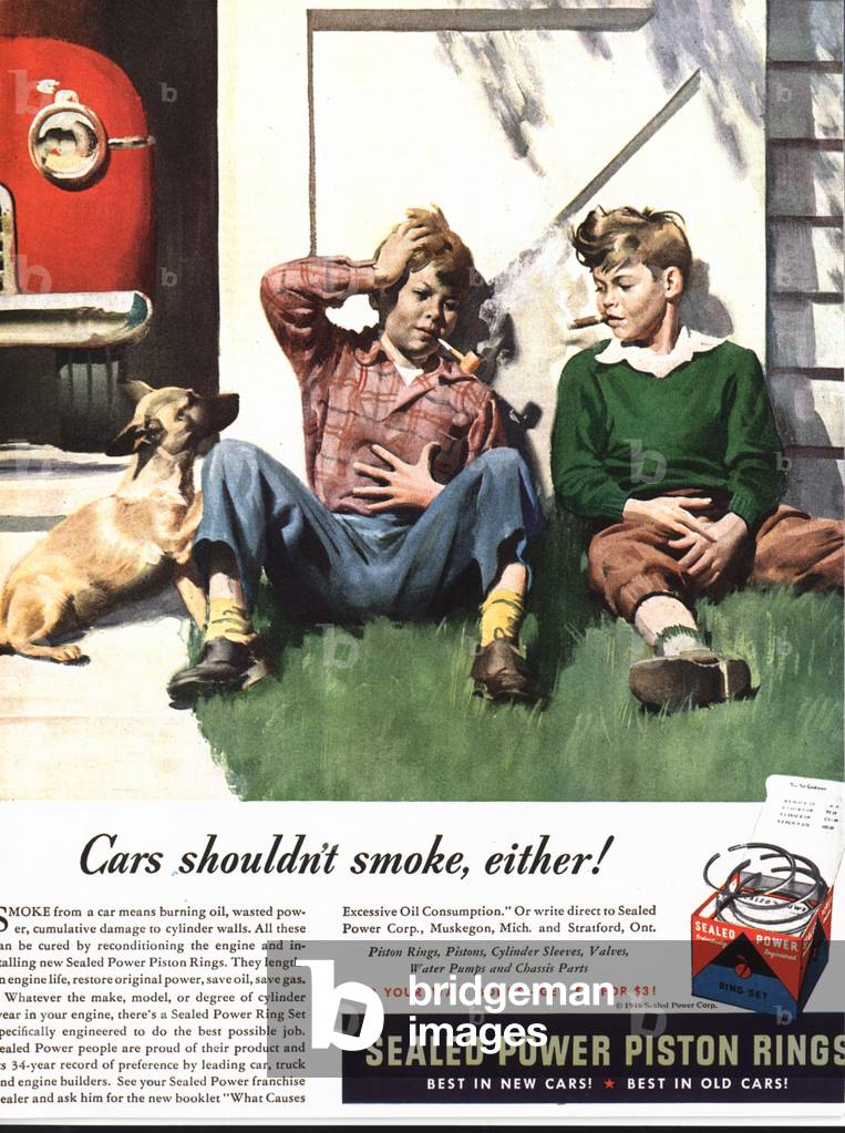 Sealed Power Piston Rings Magazine, advert, USA, 1940s