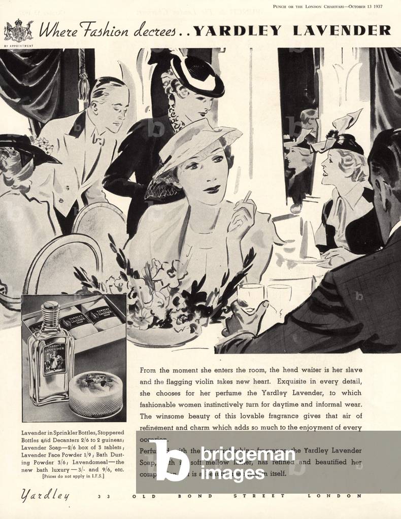 Yardley Magazine, advert, UK, 1930s